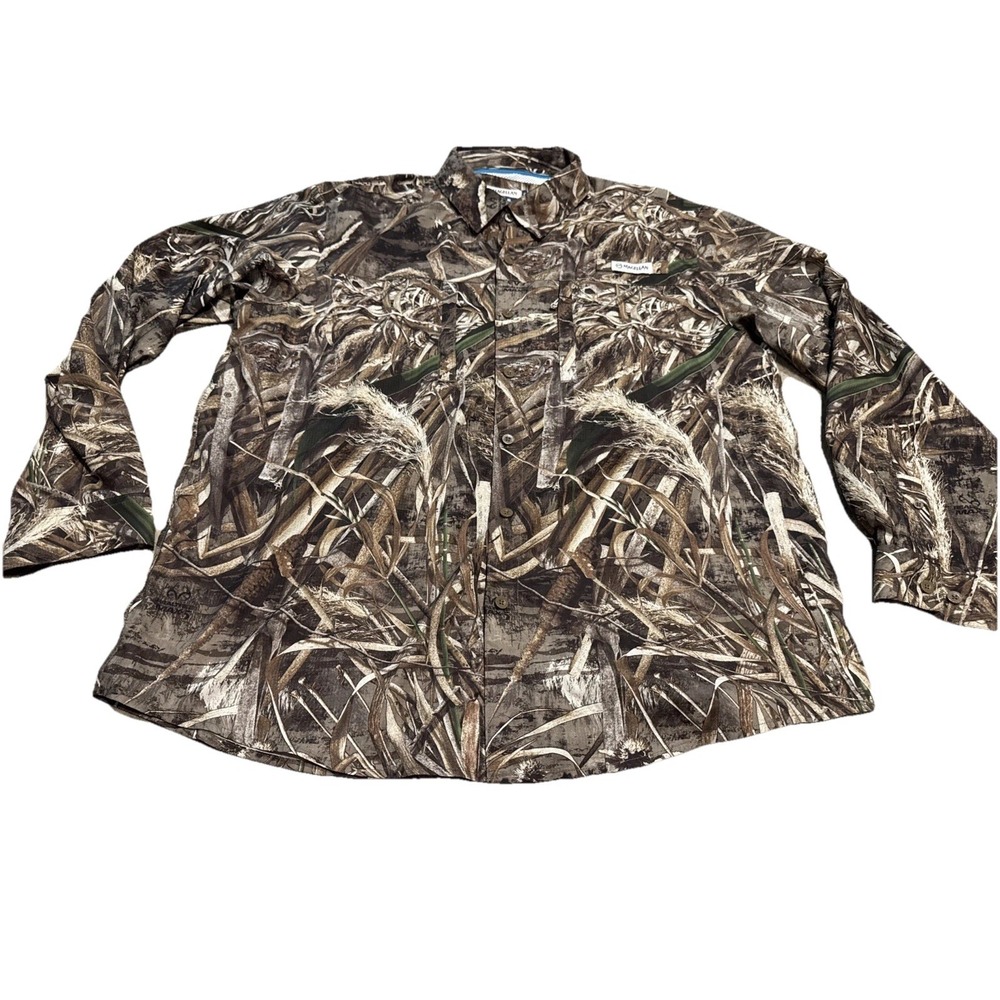 Magellan Shirt Fish Gear Loose Camo Realtree Max Long Sleeve Button‎ Mens Sz  XL